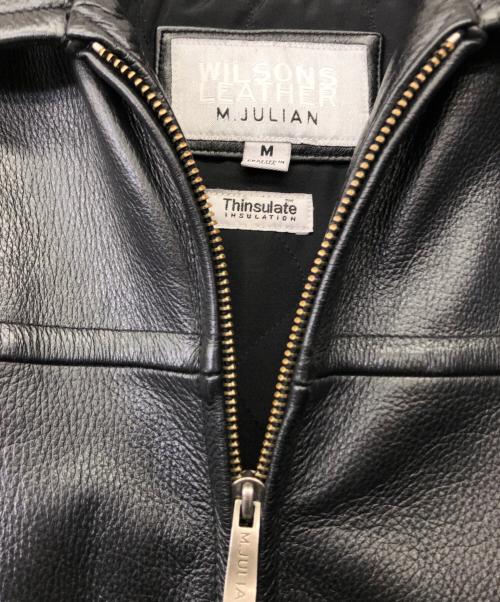 wilsons leather（ウィルソンズレザー）wilsons leather (ウィルソンズレザー) レザージャケット ブラック サイズ:Mの古着・服飾アイテム
