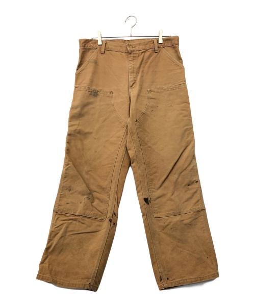 CarHartt（カーハート）CarHartt (カーハート) ダブルニーパンツ ブラウン サイズ:91cm(W36)の古着・服飾アイテム