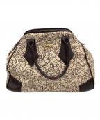 Vivienne Westwoodヴィヴィアンウエストウッド）の古着「ボストンバッグ」｜ベージュ×ブラウン