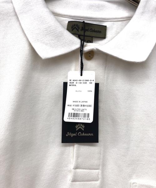 NIGEL CABOURN（ナイジェルケーボン）NIGEL CABOURN (ナイジェルケーボン) ポロシャツ ホワイト サイズ:50 未使用品の古着・服飾アイテム