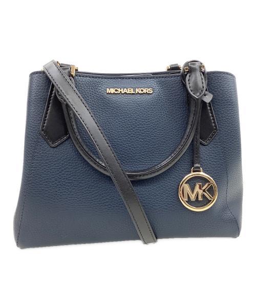 MICHAEL KORS（マイケル・コース）MICHAEL KORS (マイケルコース) 2WAYバッグ ネイビーの古着・服飾アイテム