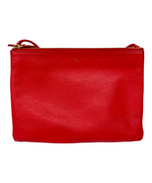 CELINE（セリーヌ）CELINE (セリーヌ) ショルダーバッグ レッドの古着・服飾アイテム