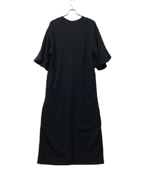 Americana（アメリカーナ）Americana (アメリカーナ) MANOF (マノフ) スウェットワンピース ブラック サイズ:Sの古着・服飾アイテム