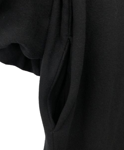 Americana（アメリカーナ）Americana (アメリカーナ) MANOF (マノフ) スウェットワンピース ブラック サイズ:Sの古着・服飾アイテム
