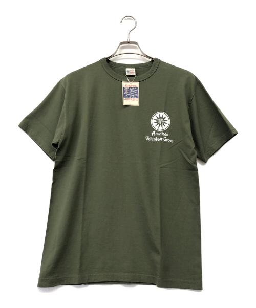 BUZZ RICKSON'S（バズリクソンズ）Buzz Rickson's (バズリクソンズ) 半袖カットソー グリーン サイズ:L 未使用品の古着・服飾アイテム