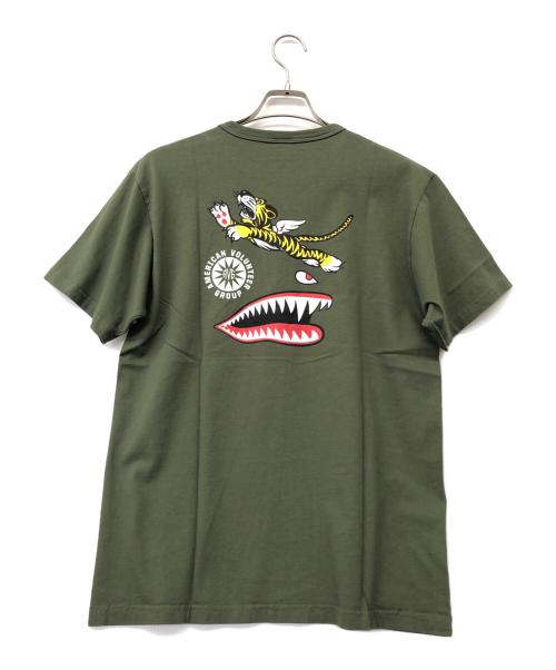 BUZZ RICKSON'S（バズリクソンズ）Buzz Rickson's (バズリクソンズ) 半袖カットソー グリーン サイズ:L 未使用品の古着・服飾アイテム