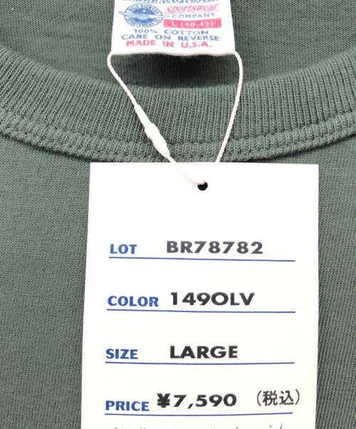 BUZZ RICKSON'S（バズリクソンズ）Buzz Rickson's (バズリクソンズ) 半袖カットソー グリーン サイズ:L 未使用品の古着・服飾アイテム