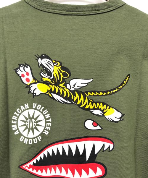 BUZZ RICKSON'S（バズリクソンズ）Buzz Rickson's (バズリクソンズ) 半袖カットソー グリーン サイズ:L 未使用品の古着・服飾アイテム