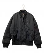 ALPHA×EMODAアルファ×エモダ）の古着「フライトジャケット」｜ブラック