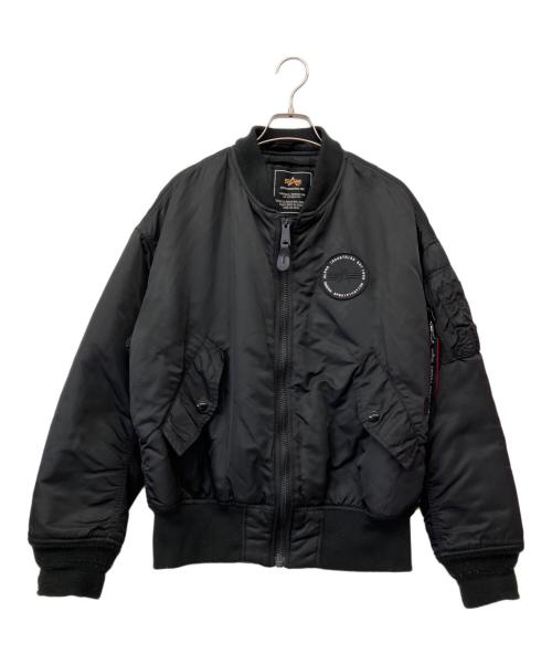 ALPHA（アルファ）ALPHA (アルファ) EMODA (エモダ) フライトジャケット ブラック サイズ:Sの古着・服飾アイテム