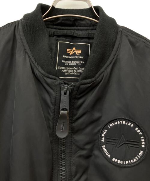 ALPHA（アルファ）ALPHA (アルファ) EMODA (エモダ) フライトジャケット ブラック サイズ:Sの古着・服飾アイテム