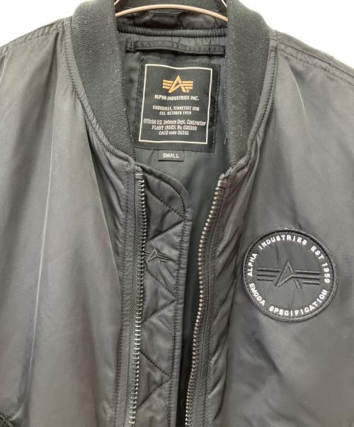 ALPHA（アルファ）ALPHA (アルファ) EMODA (エモダ) フライトジャケット ブラック サイズ:Sの古着・服飾アイテム