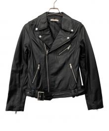 UNGRID（アングリッド）の古着「レザージャケット」｜ブラック