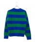 LACOSTE (ラコステ) ボーダーシャギーニット グリーン×ブルー サイズ:US S：8000円