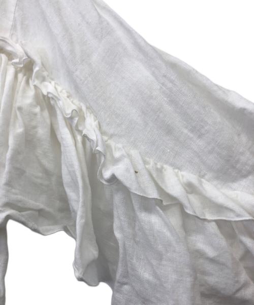 journal standard luxe（ジャーナルスタンダード ラックス）JOURNAL STANDARD LUXE (ジャーナルスタンダード リュクス) リネンブラウス ホワイト サイズ:不明の古着・服飾アイテム