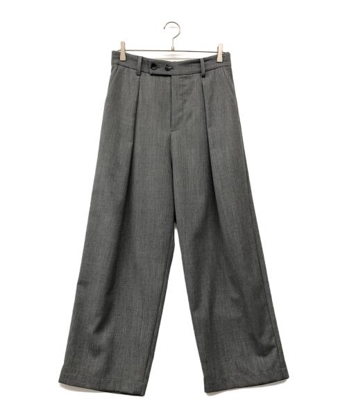journal standard luxe（ジャーナルスタンダード ラックス）JOURNAL STANDARD LUXE (ジャーナルスタンダード ラックス) ウールワイドパンツ グレー サイズ:Mの古着・服飾アイテム