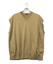 YLEVE（イレーヴ）の古着「Vネックニットベスト」｜ベージュ