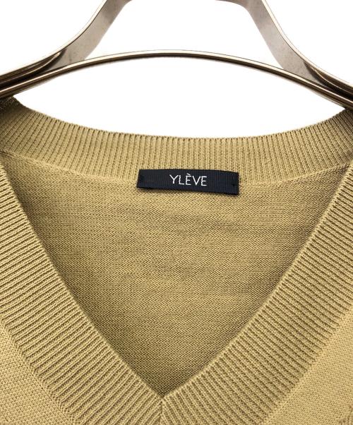 YLEVE（イレーヴ）YLEVE (イレーヴ) Vネックニットベスト ベージュ サイズ:4の古着・服飾アイテム