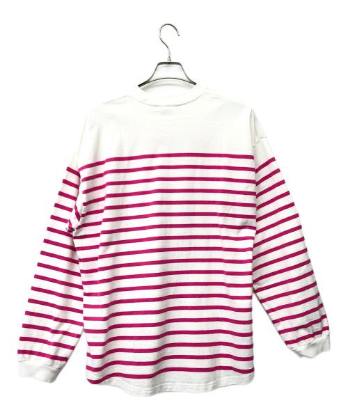 Shinzone（シンゾーン）Shinzone (シンゾーン) ボーダーカットソー ピンク サイズ:FREEの古着・服飾アイテム