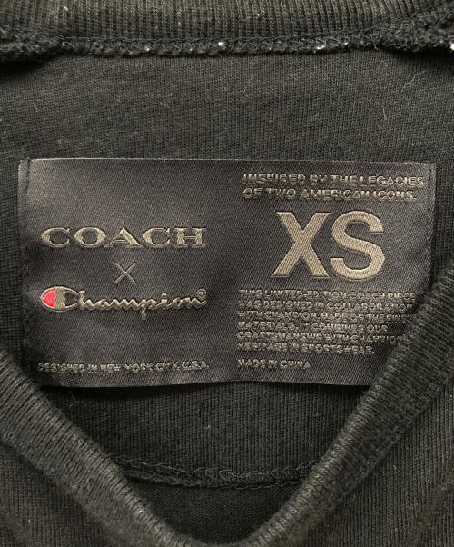 Champion（チャンピオン）Champion (チャンピオン) COACH (コーチ) Tシャツ ブラック サイズ:XSの古着・服飾アイテム