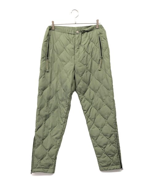 TAION（タイオン）TAION (タイオン) キッルティングパンツ グリーン サイズ:Lの古着・服飾アイテム