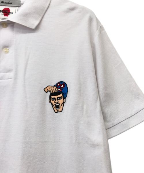 RUSSELUNO（ラッセルノ）RUSSELUNO (ラッセルノ) ポロシャツ ホワイト サイズ:6の古着・服飾アイテム