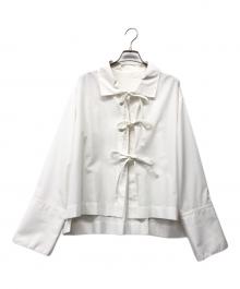 Adam et Rope（アダム エ ロペ）の古着「リボンシャツ」｜ホワイト