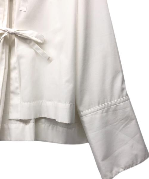 Adam et Rope（アダム エ ロペ）Adam et Rope (アダム エ ロペ) リボンシャツ ホワイト サイズ:FREEの古着・服飾アイテム