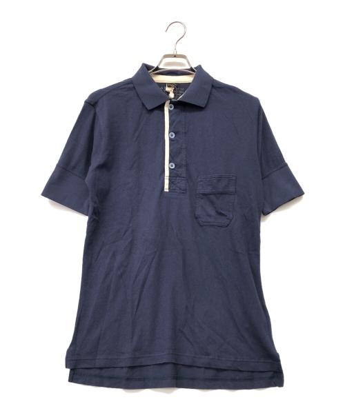 NIGEL CABOURN（ナイジェルケーボン）NIGEL CABOURN (ナイジェルケーボン) ポロシャツ ネイビー サイズ:48 未使用品の古着・服飾アイテム