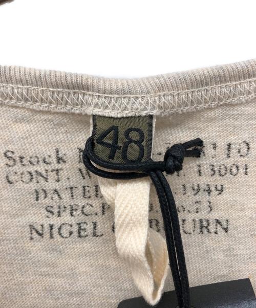 NIGEL CABOURN（ナイジェルケーボン）NIGEL CABOURN (ナイジェルケーボン) ヘンリーネックカットソー グレー サイズ:48の古着・服飾アイテム