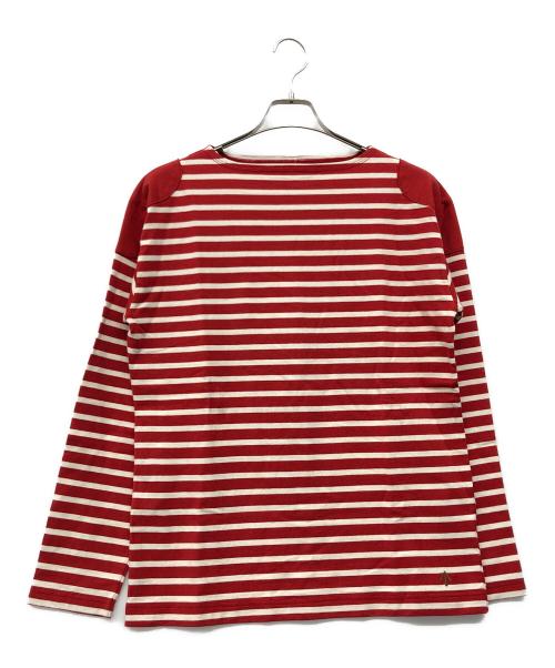 NIGEL CABOURN（ナイジェルケーボン）NIGEL CABOURN (ナイジェルケーボン) ボーダーカットソー レッド サイズ:48の古着・服飾アイテム