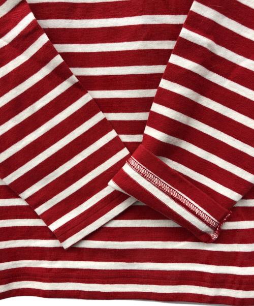 NIGEL CABOURN（ナイジェルケーボン）NIGEL CABOURN (ナイジェルケーボン) ボーダーカットソー レッド サイズ:48の古着・服飾アイテム