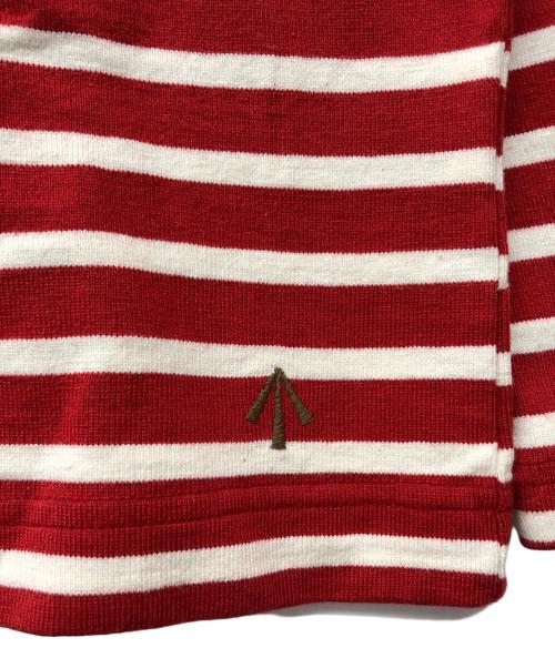 NIGEL CABOURN（ナイジェルケーボン）NIGEL CABOURN (ナイジェルケーボン) ボーダーカットソー レッド サイズ:48の古着・服飾アイテム