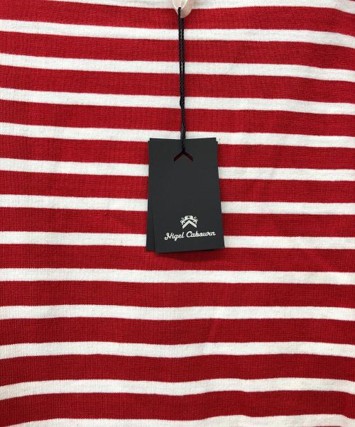 NIGEL CABOURN（ナイジェルケーボン）NIGEL CABOURN (ナイジェルケーボン) ボーダーカットソー レッド サイズ:48の古着・服飾アイテム