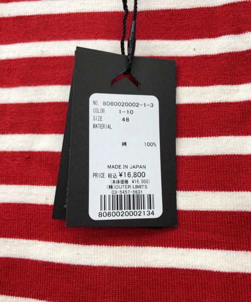 NIGEL CABOURN（ナイジェルケーボン）NIGEL CABOURN (ナイジェルケーボン) ボーダーカットソー レッド サイズ:48の古着・服飾アイテム