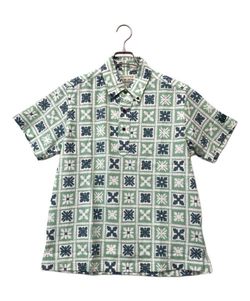 Sun Surf（サンサーフ）Sun Surf (サンサーフ) プルオーバーアロハシャツ グリーン サイズ:Mの古着・服飾アイテム