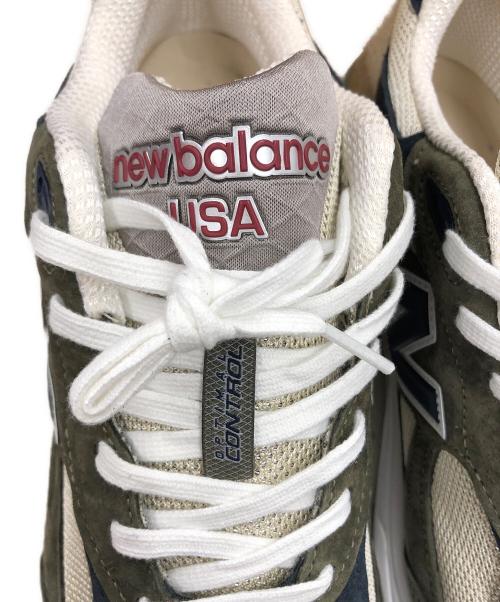 NEW BALANCE（ニューバランス）NEW BALANCE (ニューバランス) スニーカー グリーン×ベージュ サイズ:27.5cmの古着・服飾アイテム