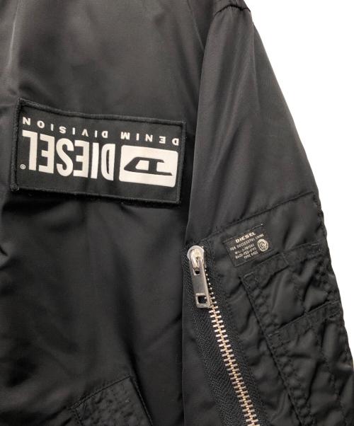 DIESEL（ディーゼル）DIESEL (ディーゼル) MA-1 ボンバージャケット ブラック サイズ:Lの古着・服飾アイテム