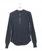 NIGEL CABOURNナイジェルケーボン）の古着「ヘンリーネックカットソー」｜ブラック