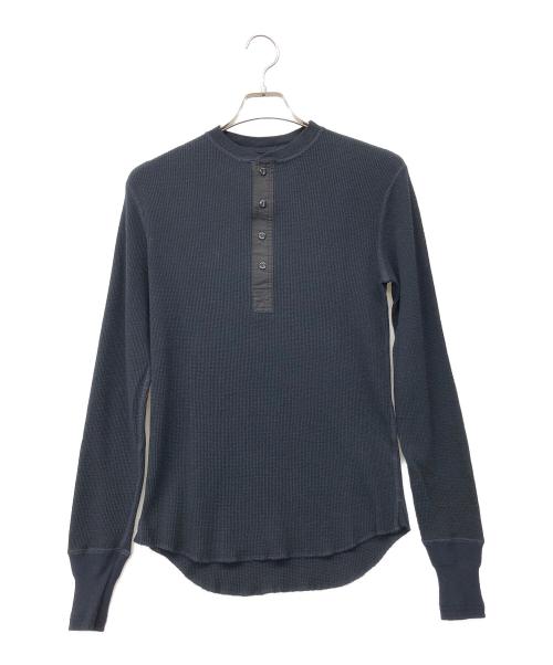 NIGEL CABOURN（ナイジェルケーボン）NIGEL CABOURN (ナイジェルケーボン) ヘンリーネックカットソー ブラック サイズ:46 未使用品の古着・服飾アイテム