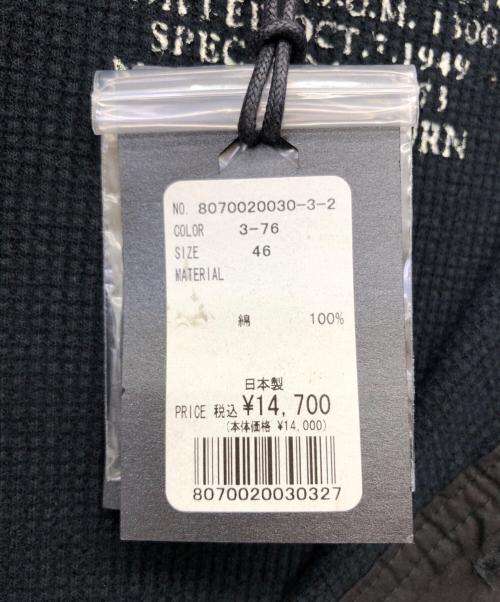 NIGEL CABOURN（ナイジェルケーボン）NIGEL CABOURN (ナイジェルケーボン) ヘンリーネックカットソー ブラック サイズ:46 未使用品の古着・服飾アイテム