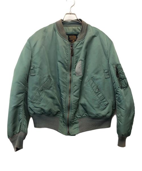 ALPHA INDUSTRIES（アルファインダストリーズ）ALPHA INDUSTRIES (アルファインダストリーズ) MA-1ジャケット グリーン サイズ:XLの古着・服飾アイテム