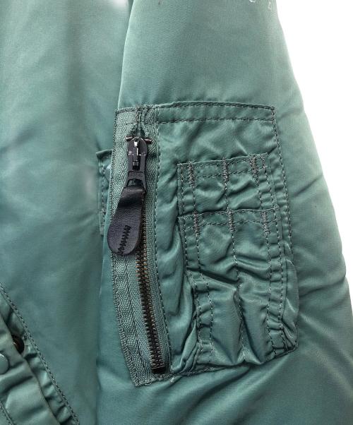 ALPHA INDUSTRIES（アルファインダストリーズ）ALPHA INDUSTRIES (アルファインダストリーズ) MA-1ジャケット グリーン サイズ:XLの古着・服飾アイテム
