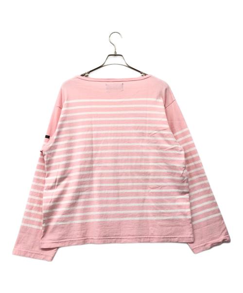 OUTIL（ウティ）OUTIL (ウティ) バスクシャツ ピンク×ホワイトの古着・服飾アイテム