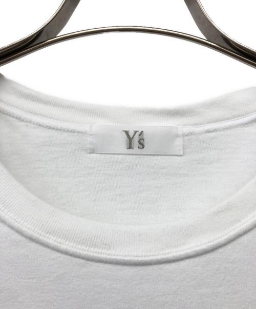 Y's（ワイズ）Y's (ワイズ) ピクチャーピグメントプリントロングTシャツ ホワイト サイズ:4の古着・服飾アイテム