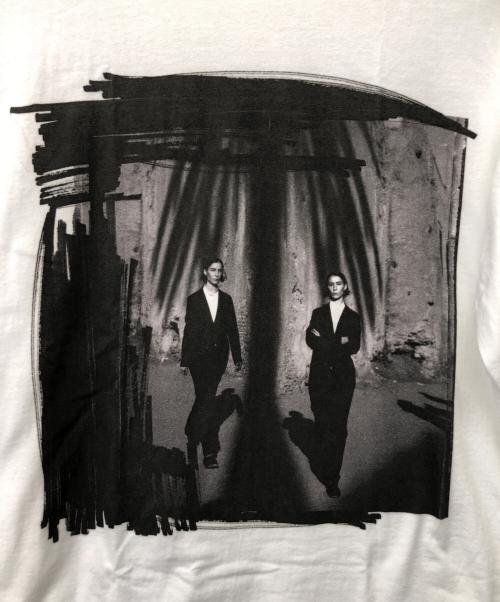 Y's（ワイズ）Y's (ワイズ) ピクチャーピグメントプリントロングTシャツ ホワイト サイズ:4の古着・服飾アイテム