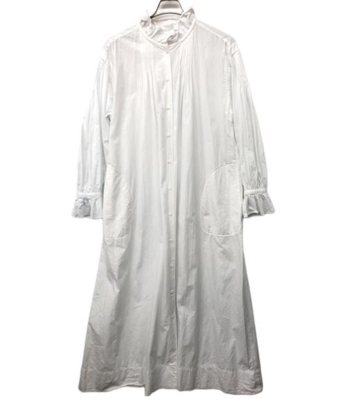 NIGEL CABOURN（ナイジェルケーボン）NIGEL CABOURN (ナイジェルケーボン) シャツワンピース ホワイト サイズ:8の古着・服飾アイテム