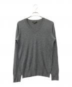 DRAWERドゥロワー）の古着「カシミヤニット」｜グレー
