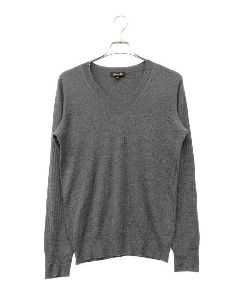 DRAWER（ドゥロワー）DRAWER (ドゥロワー) カシミヤニット グレー サイズ:40の古着・服飾アイテム