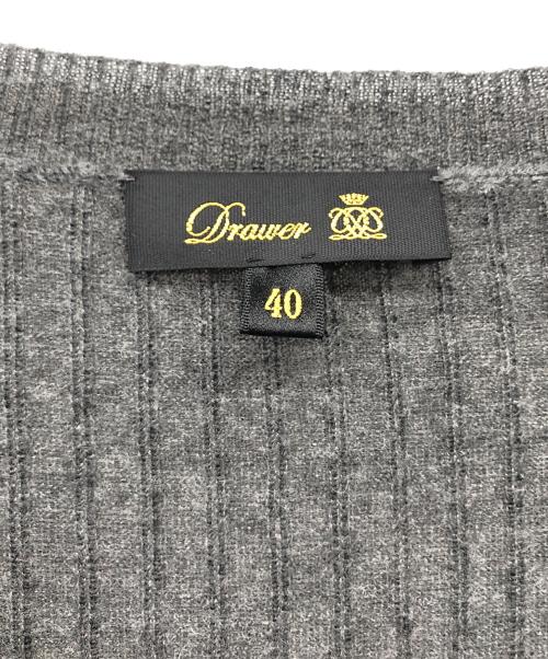 DRAWER（ドゥロワー）DRAWER (ドゥロワー) カシミヤニット グレー サイズ:40の古着・服飾アイテム